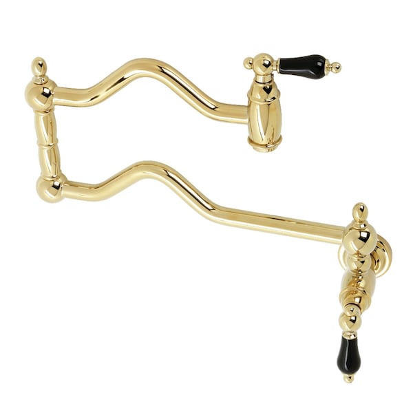 KS2102PKL Duchess Wall Mount Pot Filler, Polished Brass